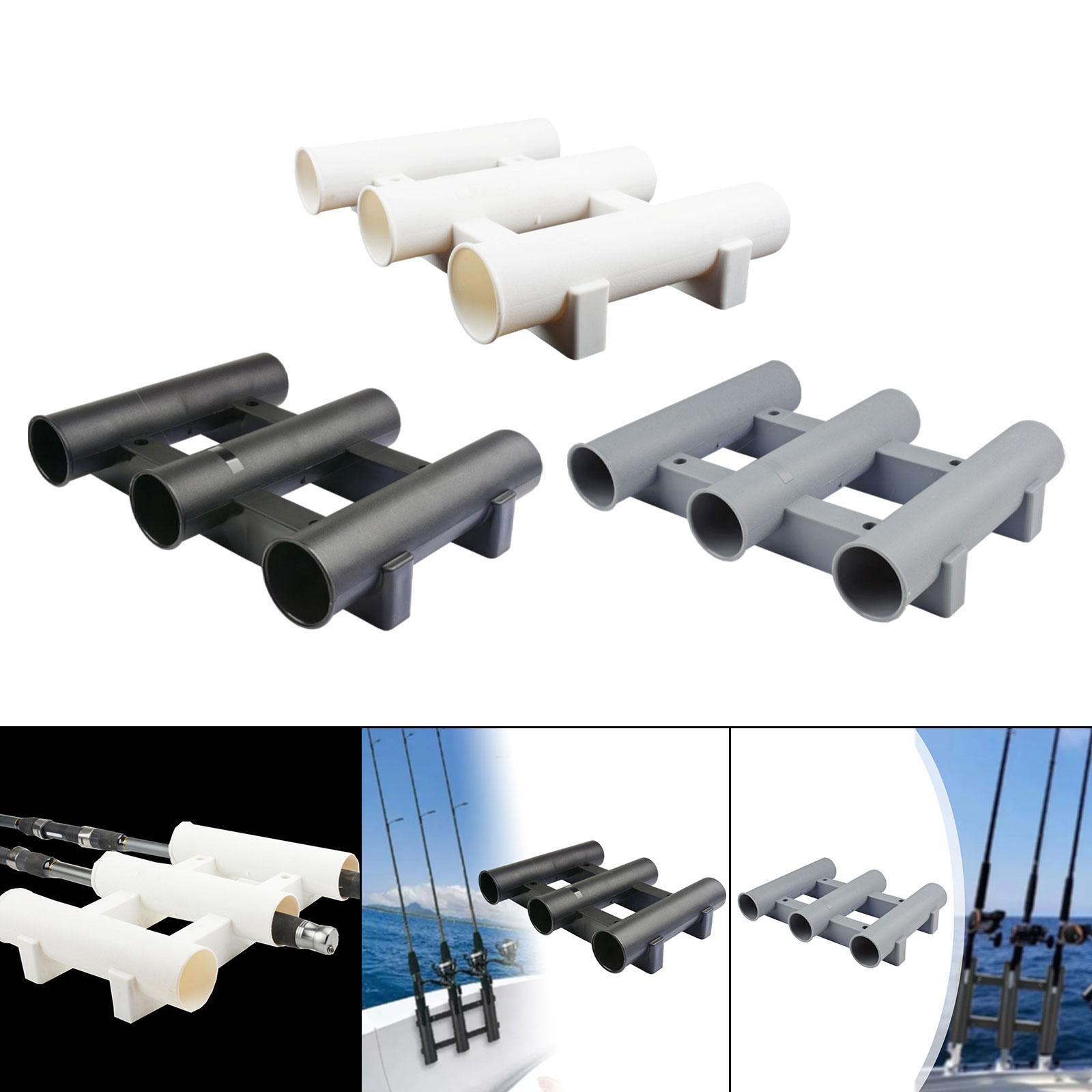 Fishing Rod Boat - ที่วางคันเบ็ดแนวตั้งพร้อมสกรู 4 ตัว ที่ยึดแบบท่อ 3 ชั้น