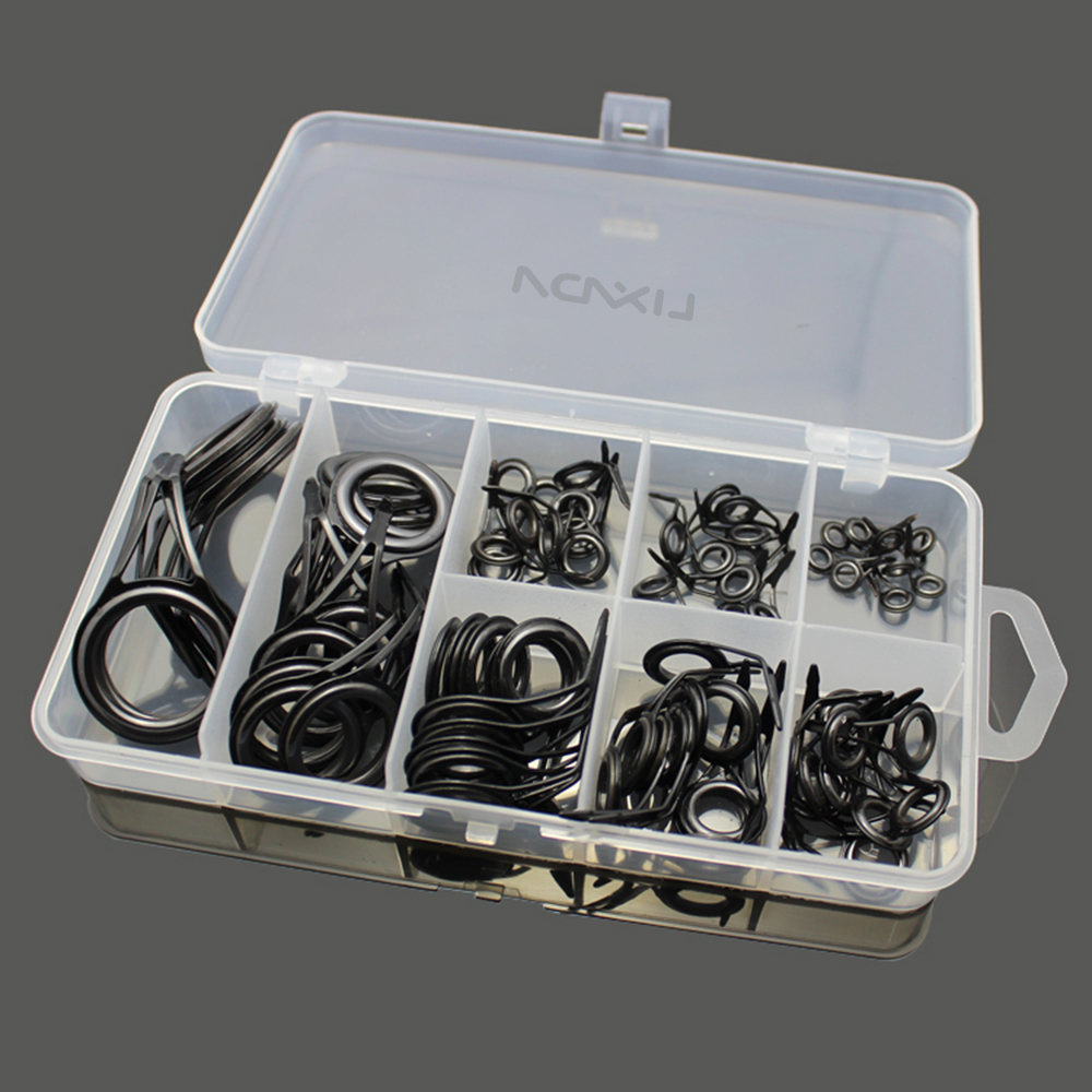 75ชิ้นขนาดต่างๆเบ็ดตกปลาไกด์เอ - Fishing Rod Building Kit บทวิจารณ์และราคา