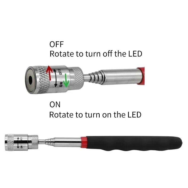 ปากกาแม่เหล็กแบบยืดหดได้พร้อมไ - Fishing Rod Telescopic บทวิจารณ์และราคา
